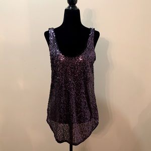 Talula Women’s Gloria Sleeveless Sequin Top Purple